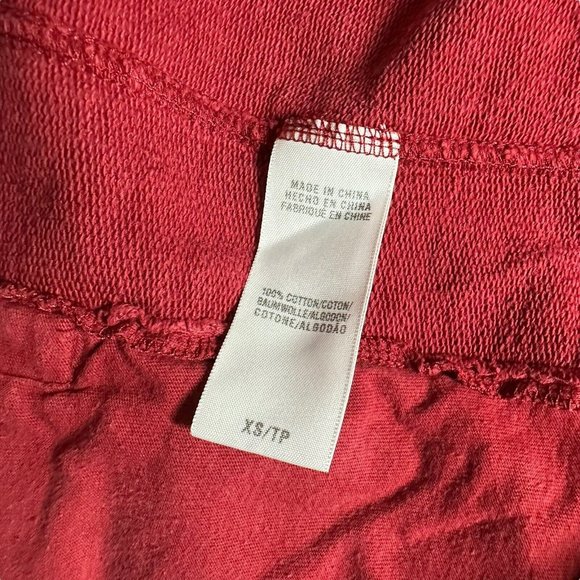 Lucky Brand Womens Open Cardigan Size XS Burgundy Mid Length Pockets Collared - Picture 14 of 15